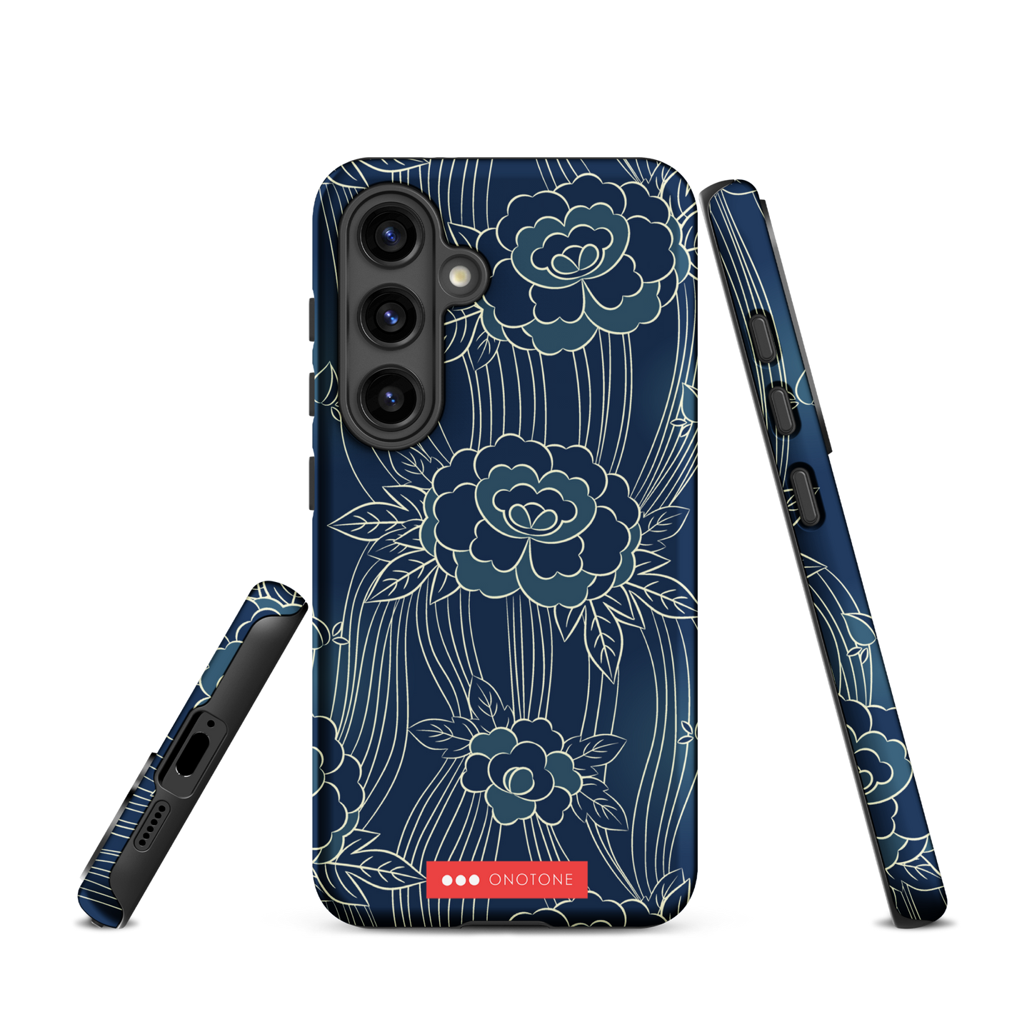 Japanese Indigo Samsung® Galaxy Phone Case Roses Pattern