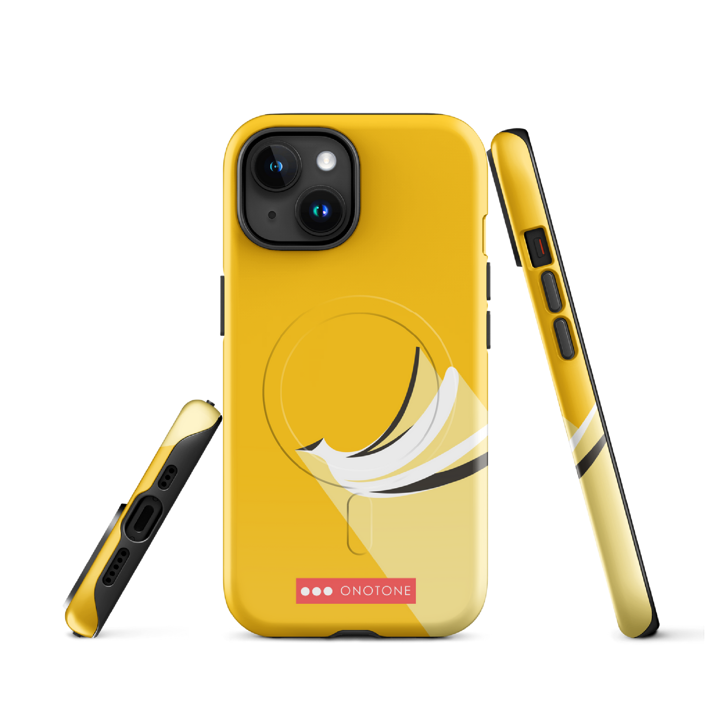 Dual Layer yellow modern iPhone® Case