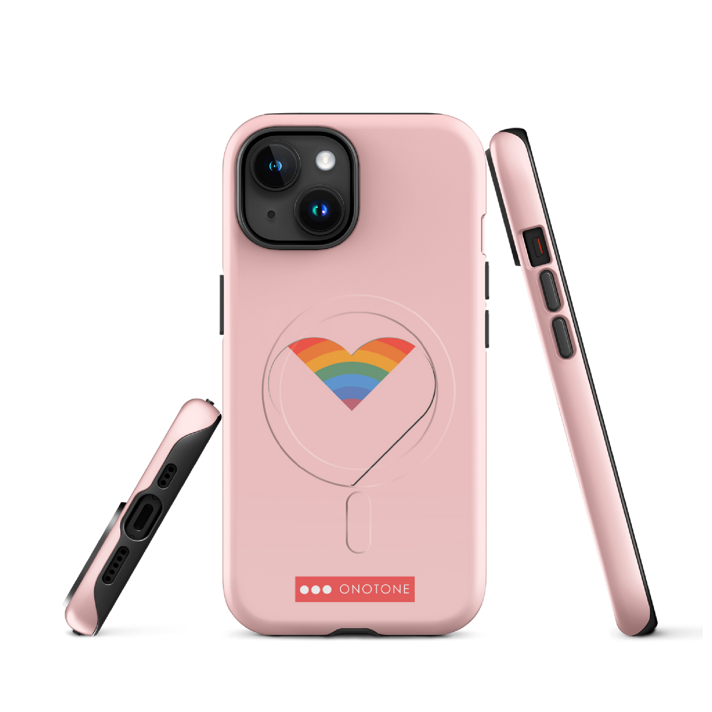 Dual Layer rainbow modern iPhone® Case