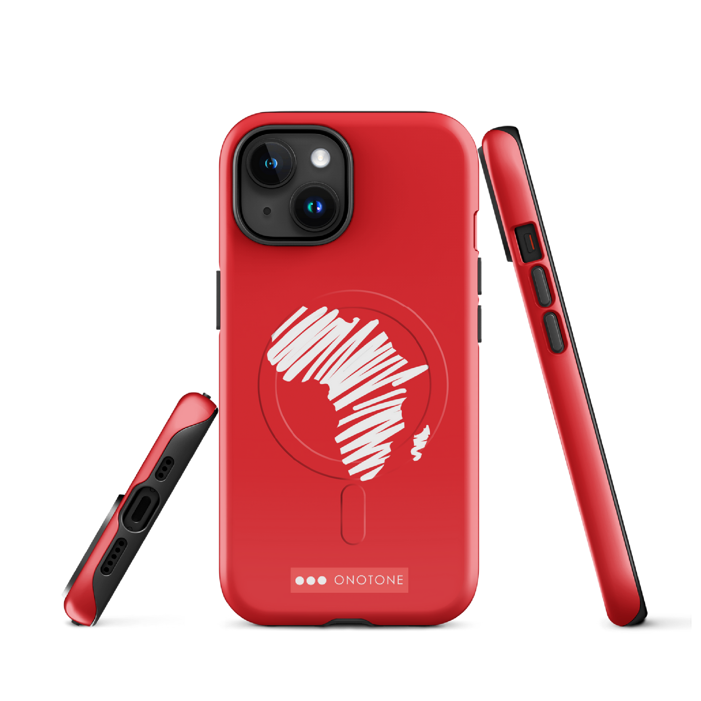 Dual Layer Africa modern red iPhone® Case