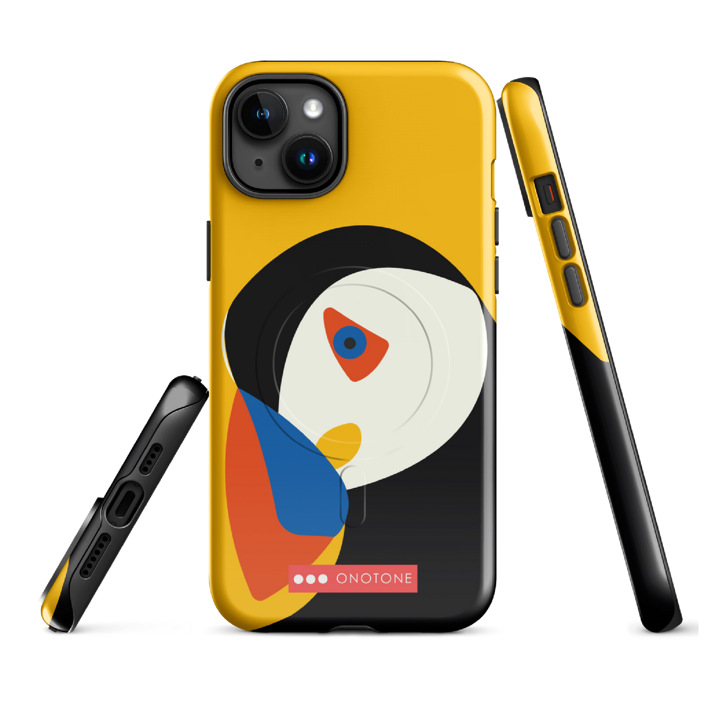 Dual Layer yellow modern iPhone® Case