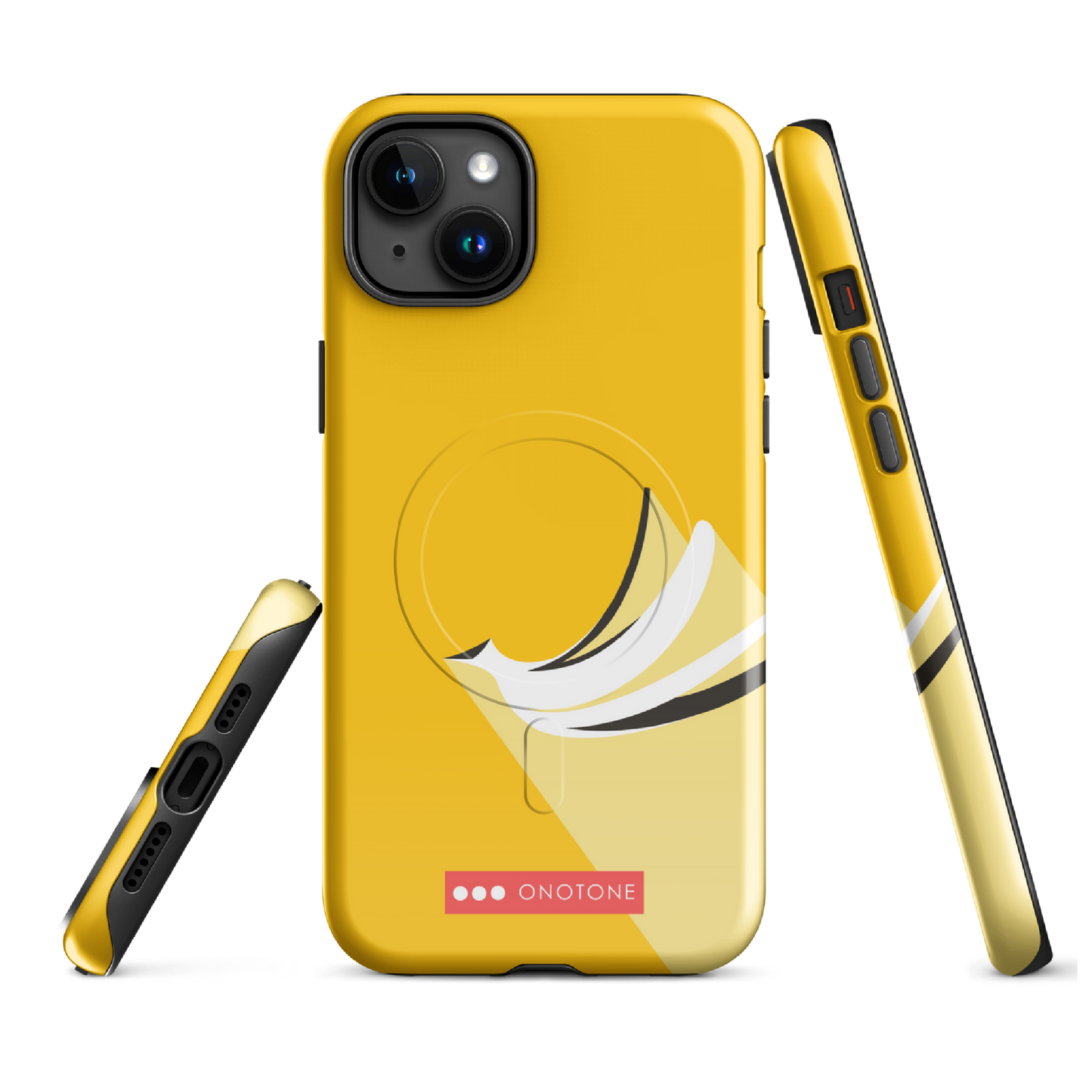 Dual Layer yellow modern iPhone® Case