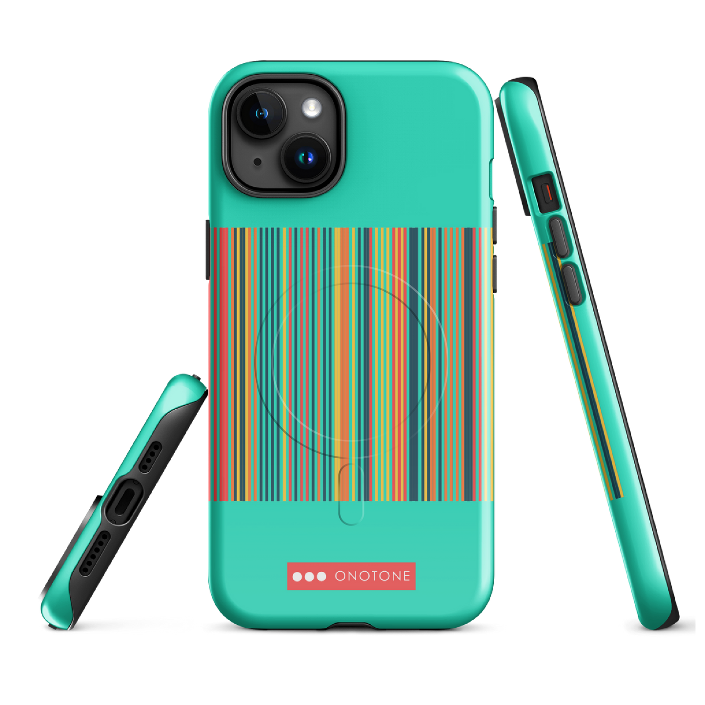 Dual Layer green modern iPhone® Case