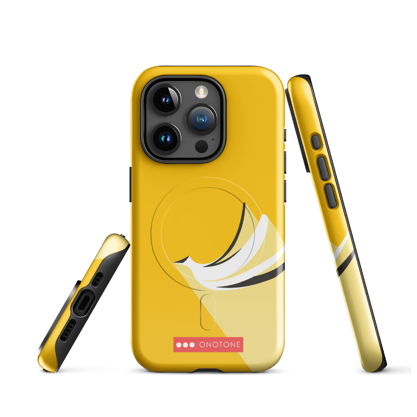 Dual Layer yellow modern iPhone® Case