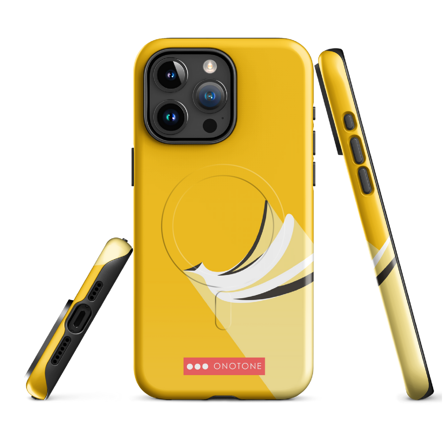 Dual Layer yellow modern iPhone® Case