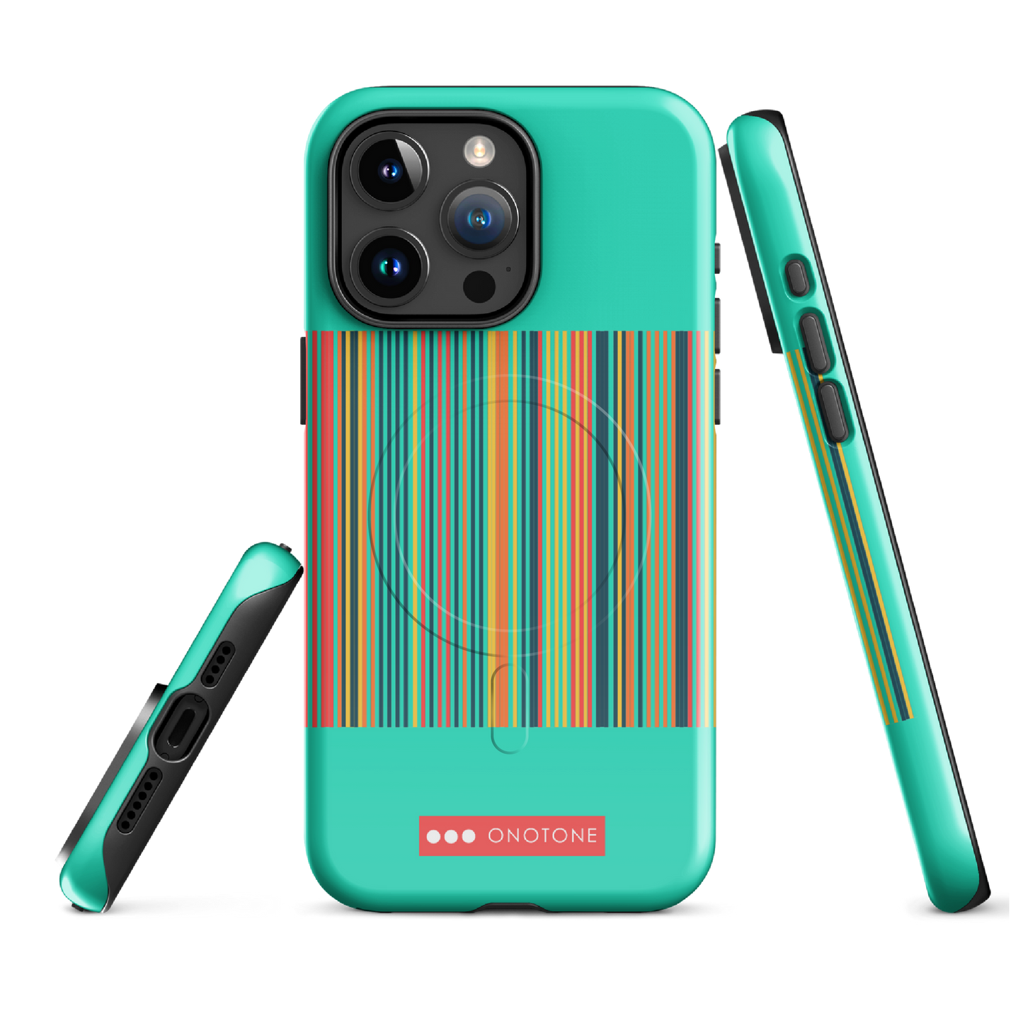 Dual Layer green modern iPhone® Case